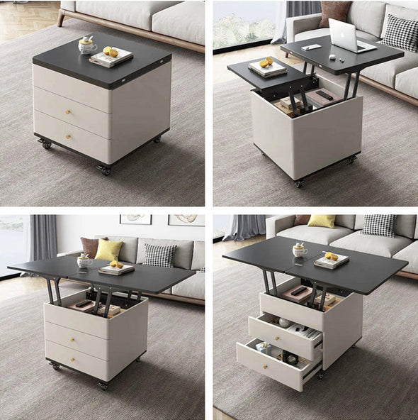 Multifunktionaler moderner höhenverstellbarer und ausziehbarer Couchti – MODULO DECOR