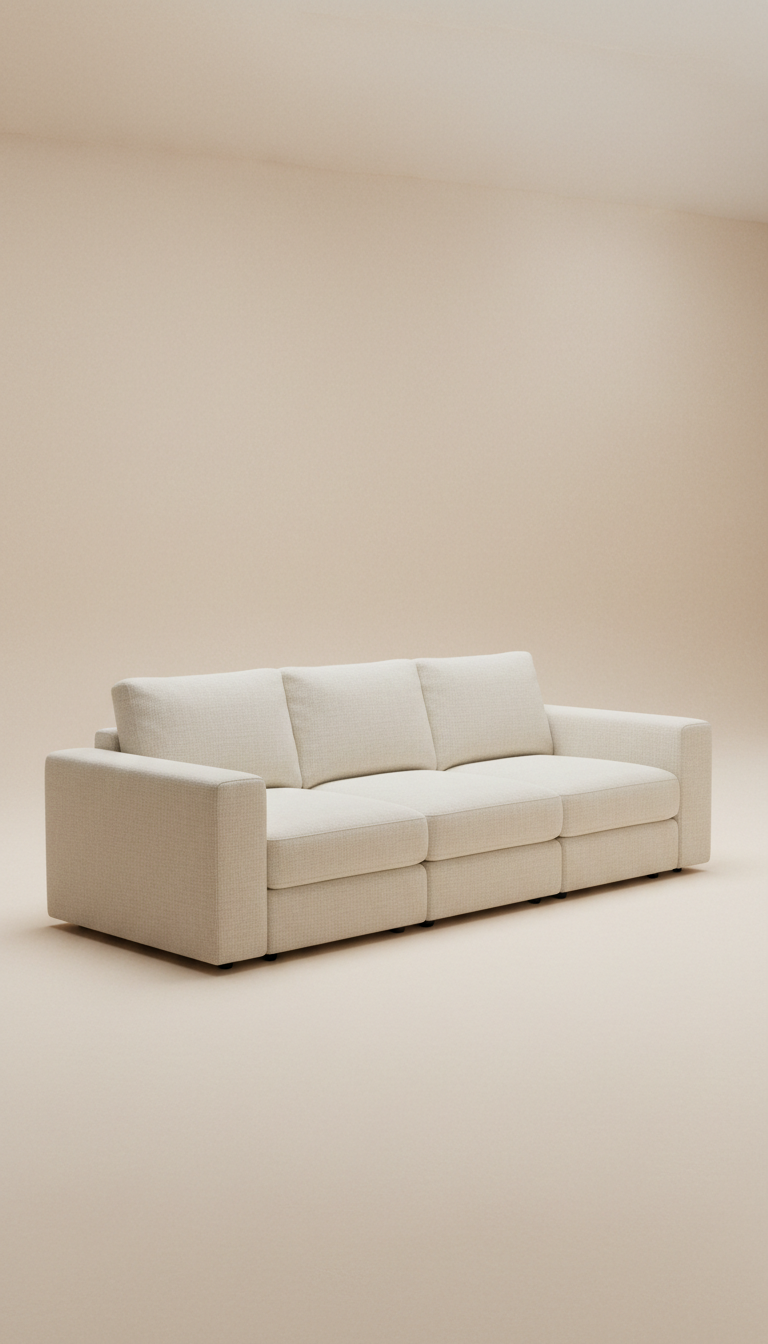Ivory Modular Sectional Sofa