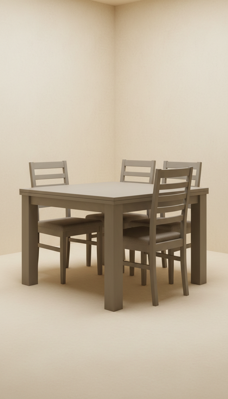 Muted Taupe Dining Table Set