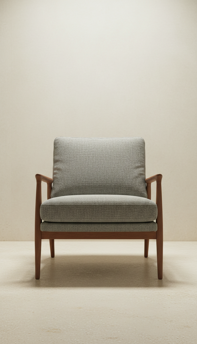 Stone Grey Accent Lounge Chair
